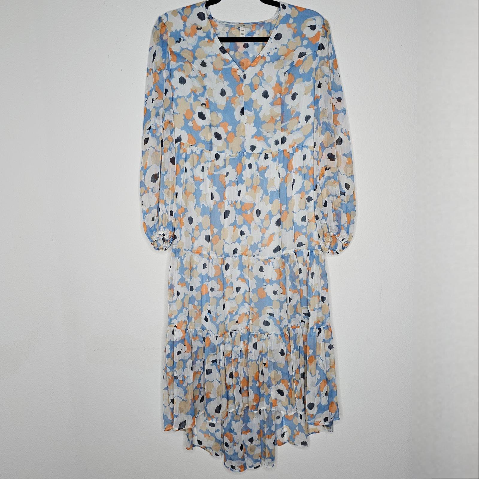 NWT Joie Women's Blue/White/Printed Dress Size Small