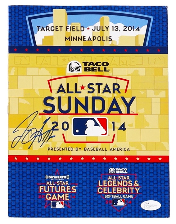 Joey Gallo Minnesota Twins Signed 2014 All Star Sunday Magazine Cover (JSA)