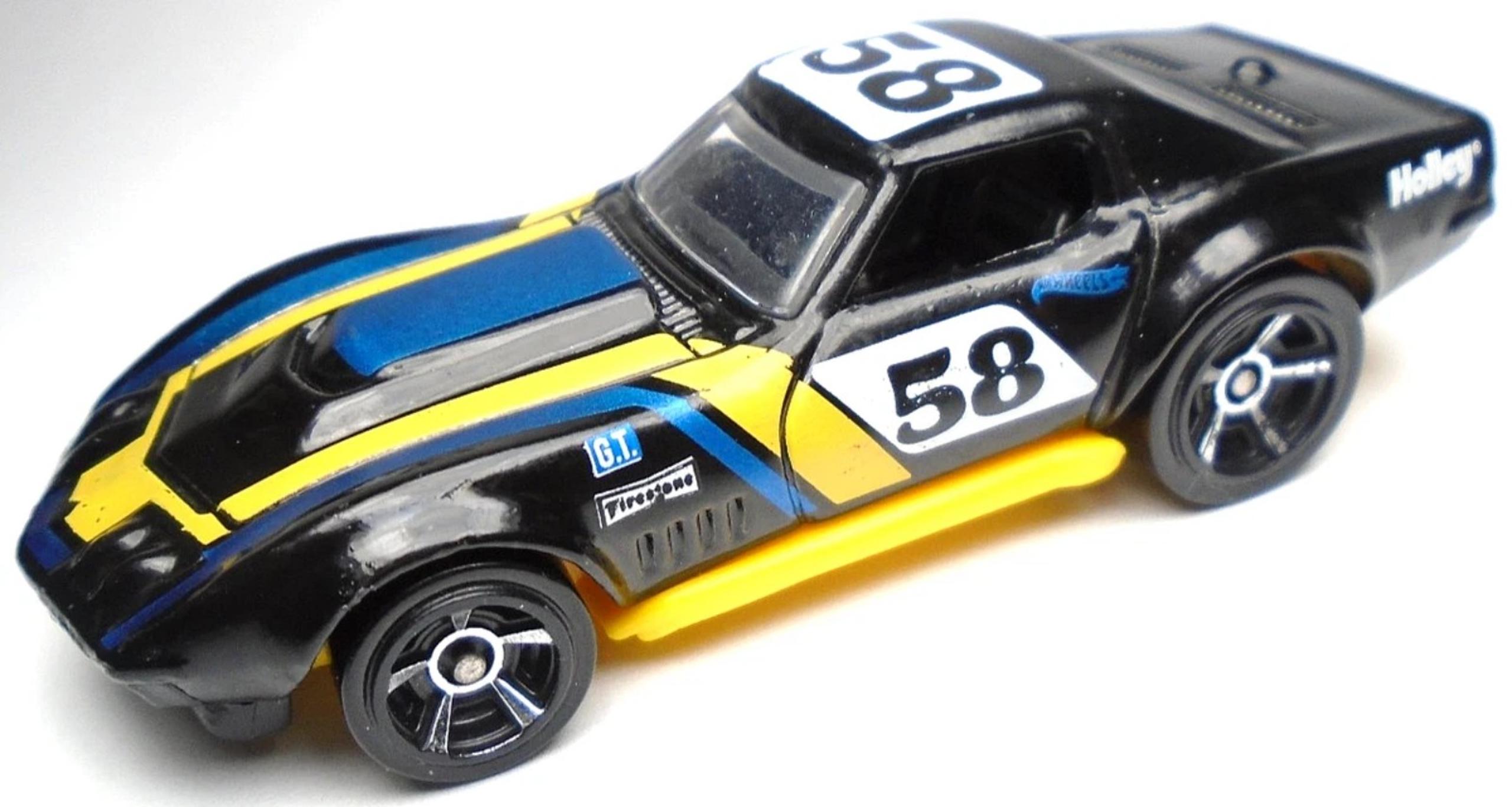 2024 HOT WHEELS '69 CHEVY COPO CORVETTE #58 BLACK 1:64 DIECAST 2 7/8" RACE CAR