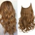 22” golden auburn fish line band halo hair extension