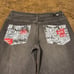 Ecko UNLTD. Comic Book Embroidered Baggy Fit Y2K Skater Jeans Mens Size 36