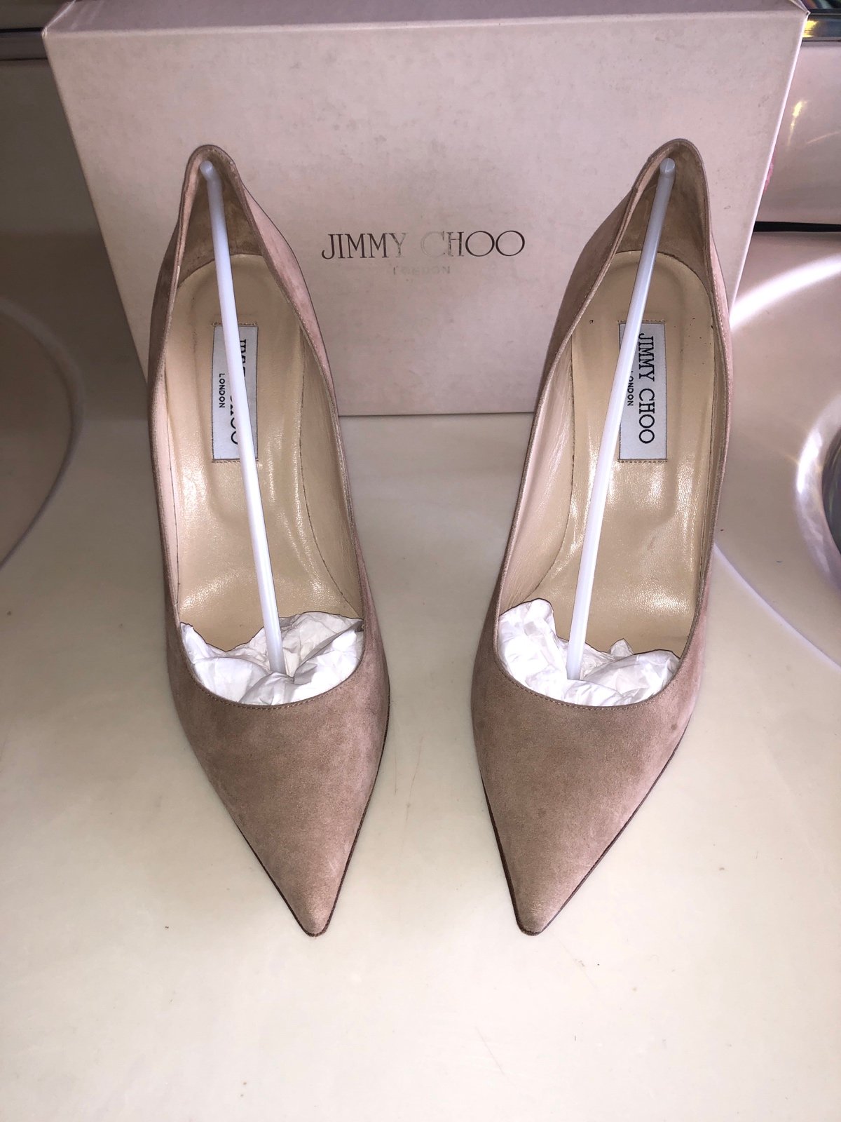 Jimmy Choo suede pumps