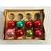 Lot of 53 Assorted Vintage Small Glass Christmas Balls Ornaments in Boxes Japan