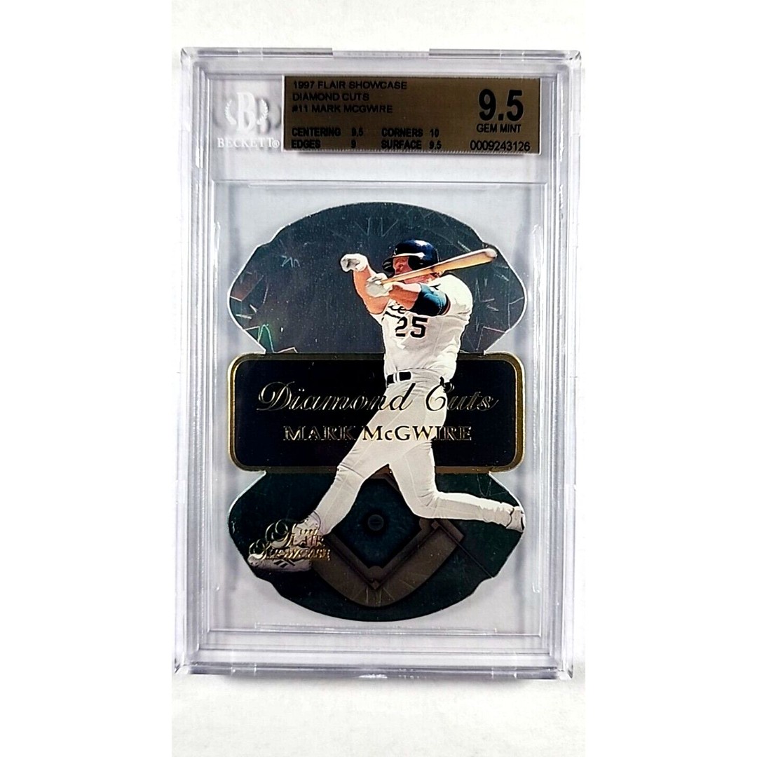 1997 Fleer Flair Showcase Diamond Cuts #11 Mark McGwire BGS 9.5 Gem Mint POP 19