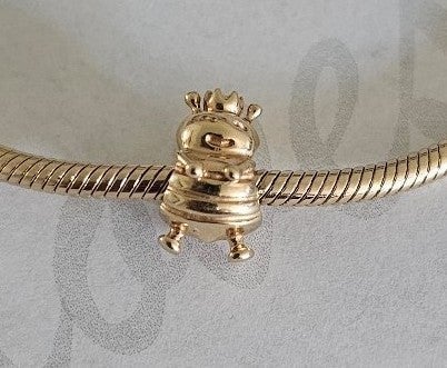 Pandora 14K Gold Queen Bee Charm. 750432