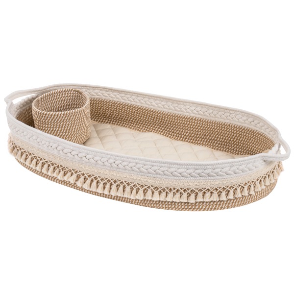 NEW baby changing Pad Basket Hand Woven