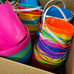 NEW Kids Colorful Plastic Bucket Pails