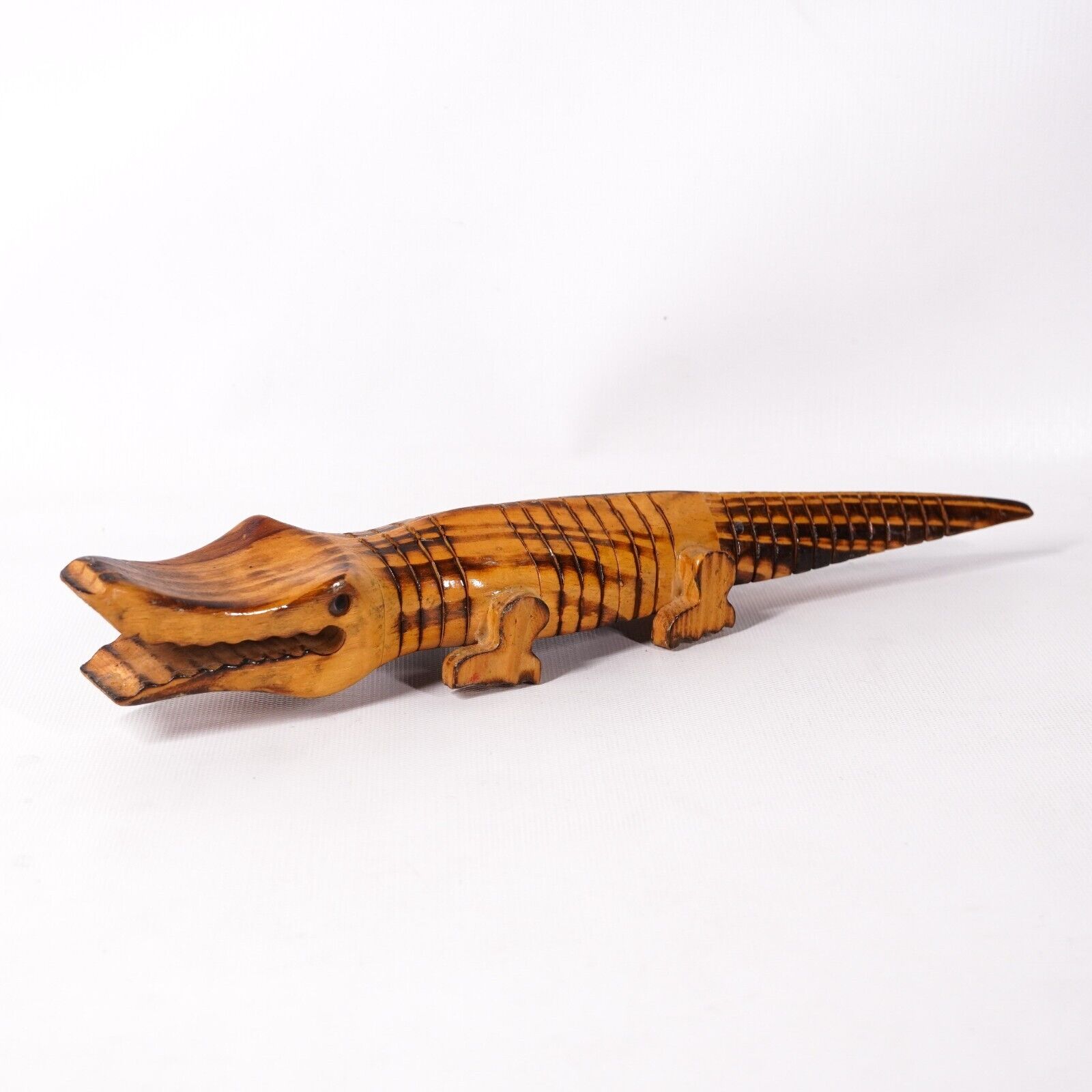 Wooden Alligator Toy 12 Crocodile Figurine Statue Sculpture Art Decor Artwork