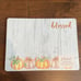 Set if 4 corkback placemats pumkins Blessed