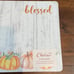 Set if 4 corkback placemats pumkins Blessed
