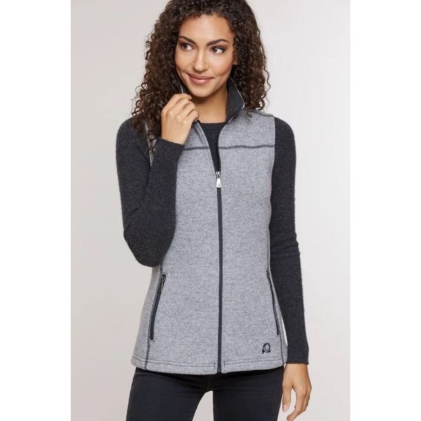 Overland Eva Italian Wool-Blend Fleece Vest Size XS