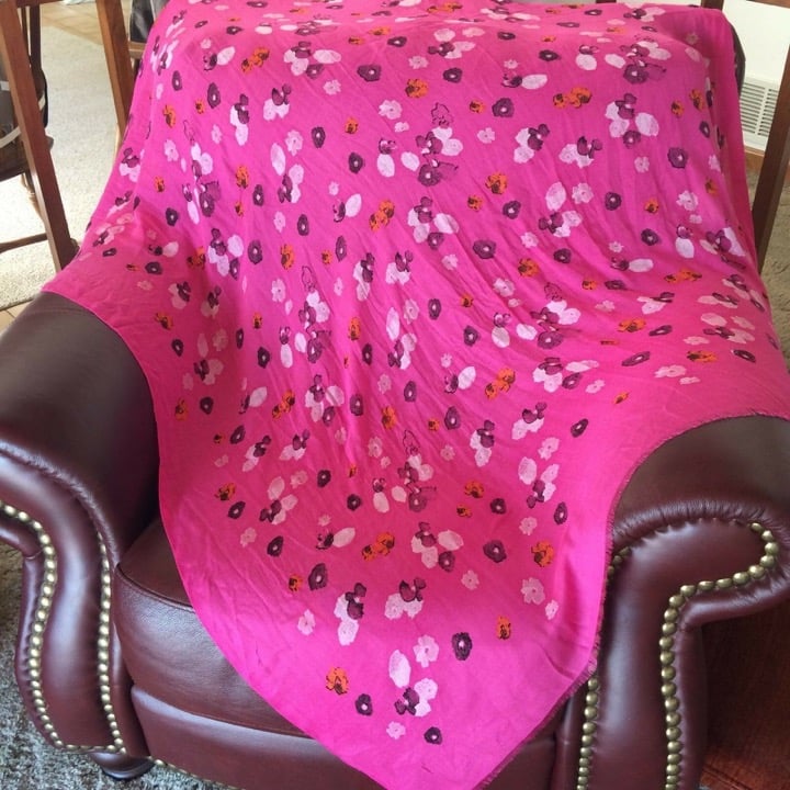 Coch Modal Pink Floral Scarf