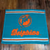 Biederlack NFL Miami Dolphins Throw Blanket Blue Orange Size 46x54 Vintage Logo