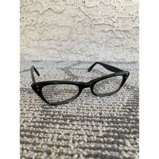 Swan Eyeglasses Eye Glasses Frames 44-20 5 1/4 Black Vintage Cat Eye USA
