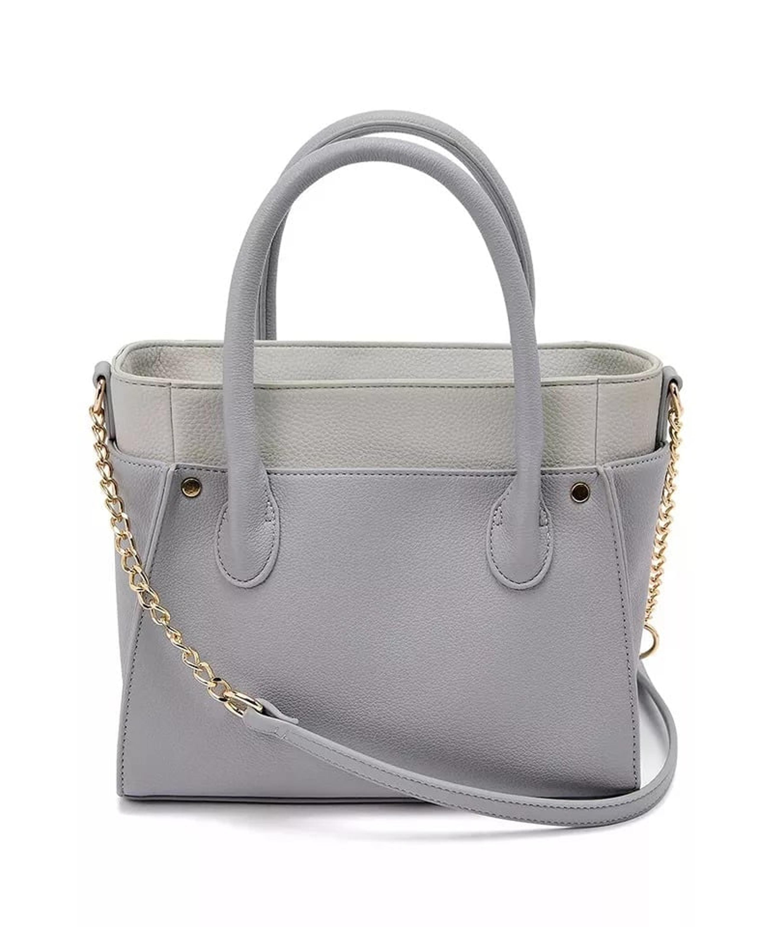 Like Dreams Hunter Double Layer Satchel, Gray, NWT:
