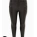 Black Coated Multi Zip Skinny Legging