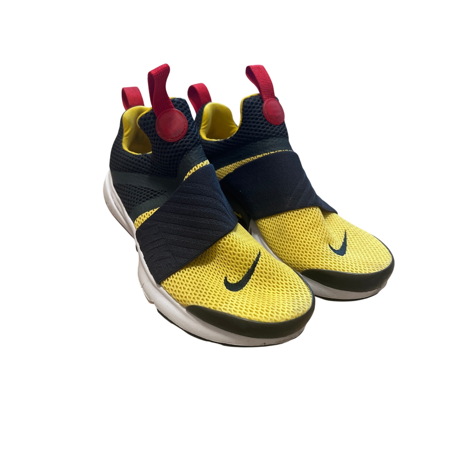 Nike Presto Yellow Black Youth Size 4 Slip On Athletic