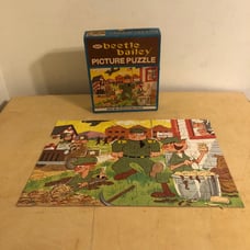 Vintage 1960’s Jaymar Beetle Bailey Picture Puzzle Potato Artist #63 RARE