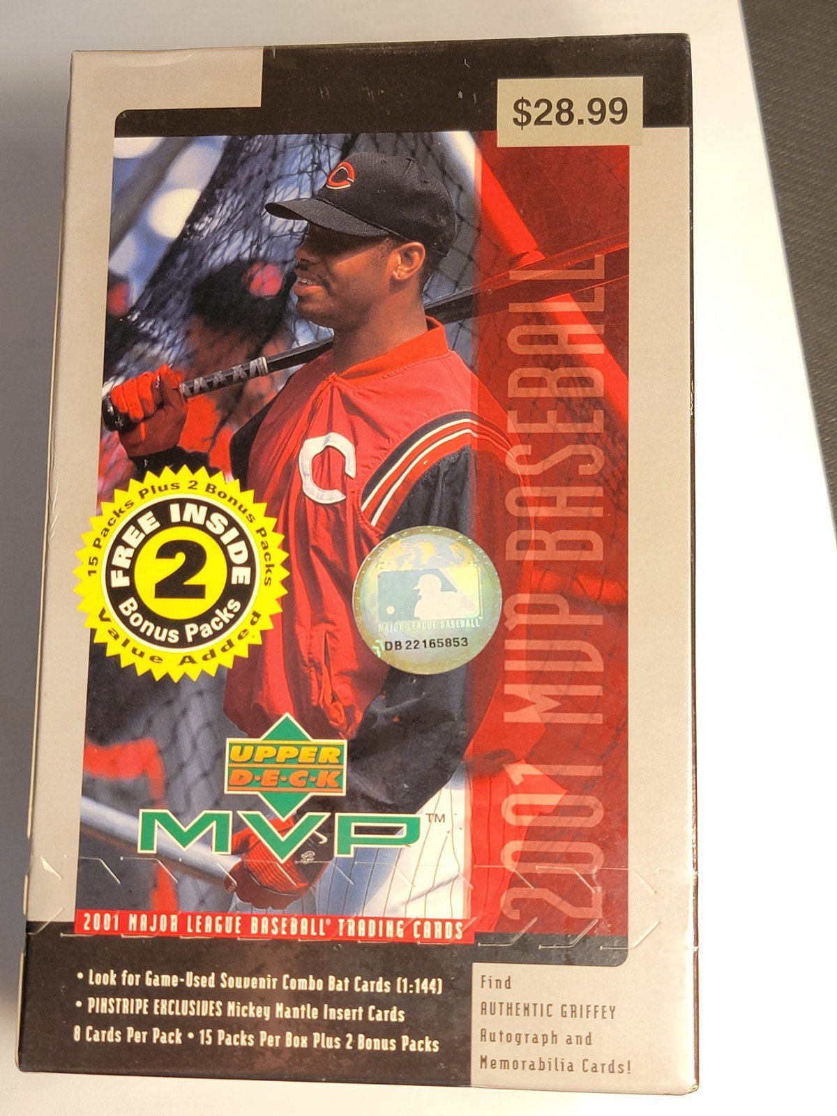 2001 Upper Deck MVP Baseball Retail Box (Factory Sealed) 17 total packs