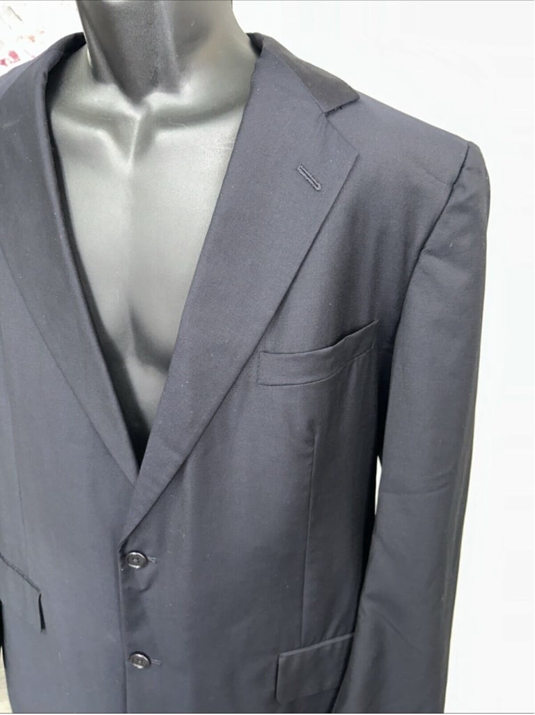 Brooks Brothers Golden Fleece Hand Tailored 46L 41W Wool Suit FLAWED