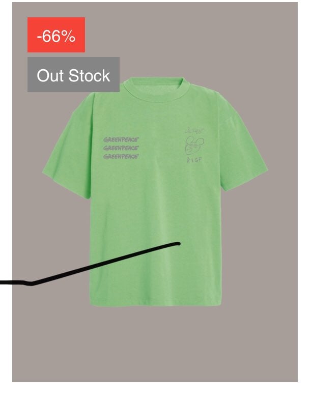 Lil peep x Rose in Good Faith green tee.