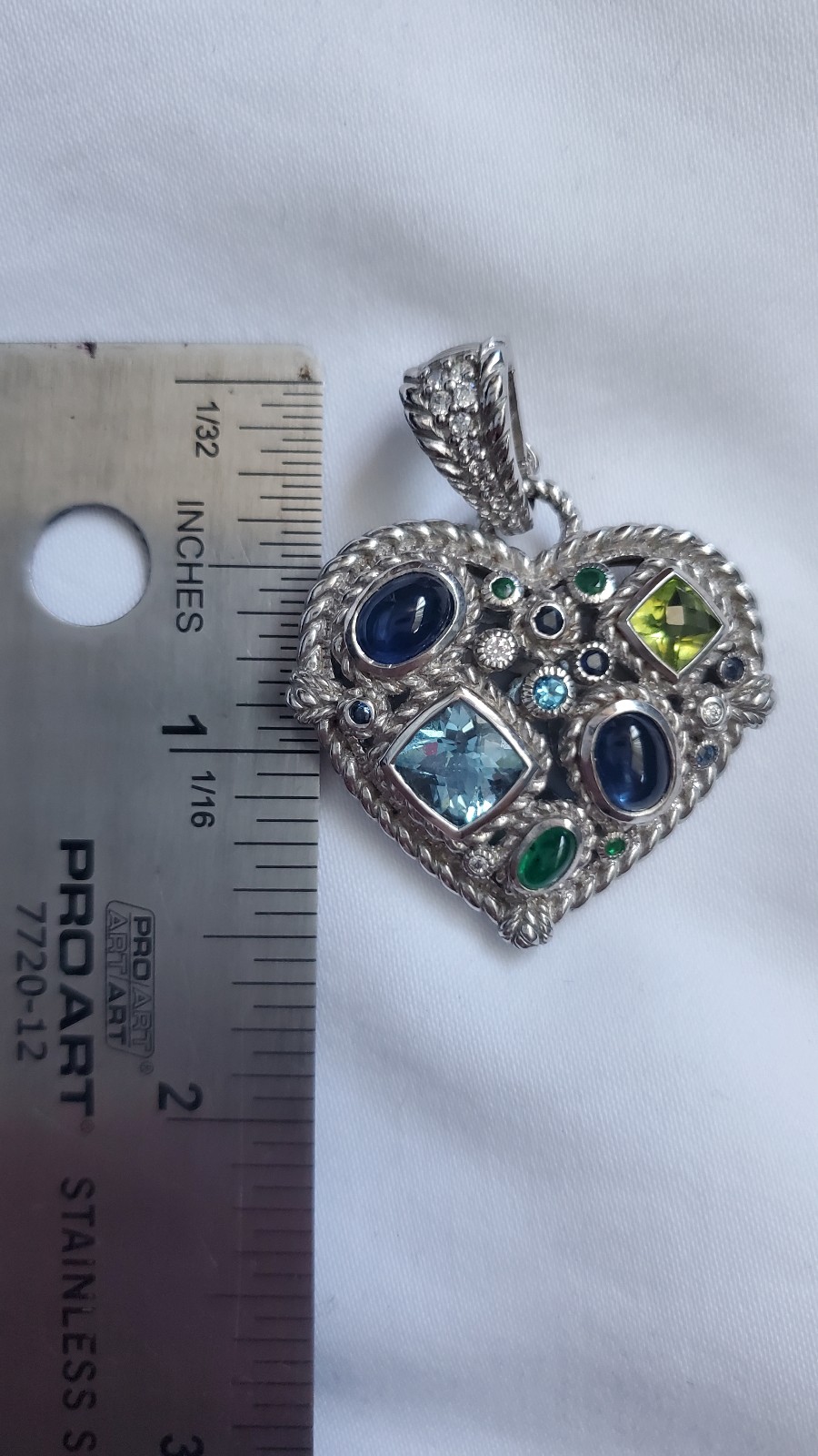 Judith Ripka 925 multi-gemstone enhancer
