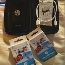 The Original HP Sprocket (X7N08A) Portable Color Photo Printer Bundle NWOT