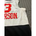 Allen Iverson #3 Philadelphia 76ers NBA Nike White Black Jersey Size Large