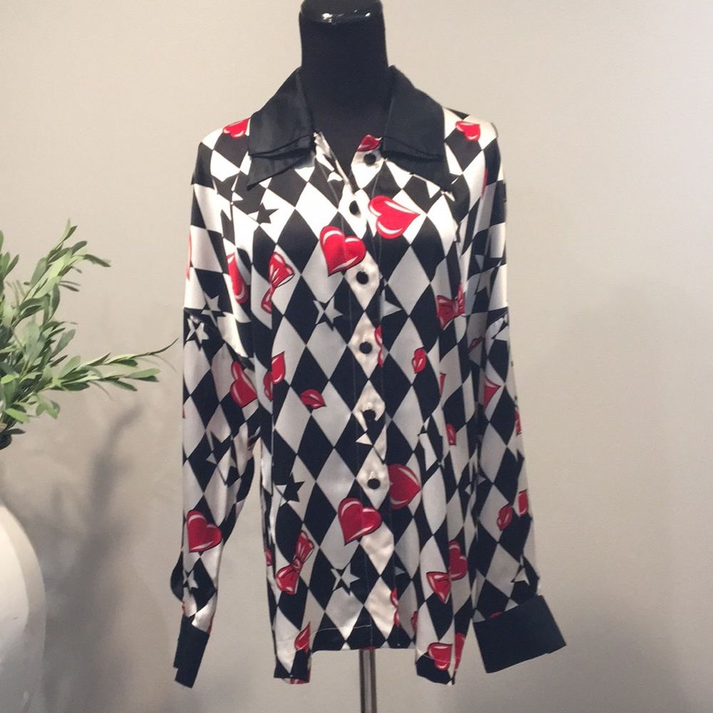 Rare 1980s Vintage Escada by Margaretha Ley Blouse