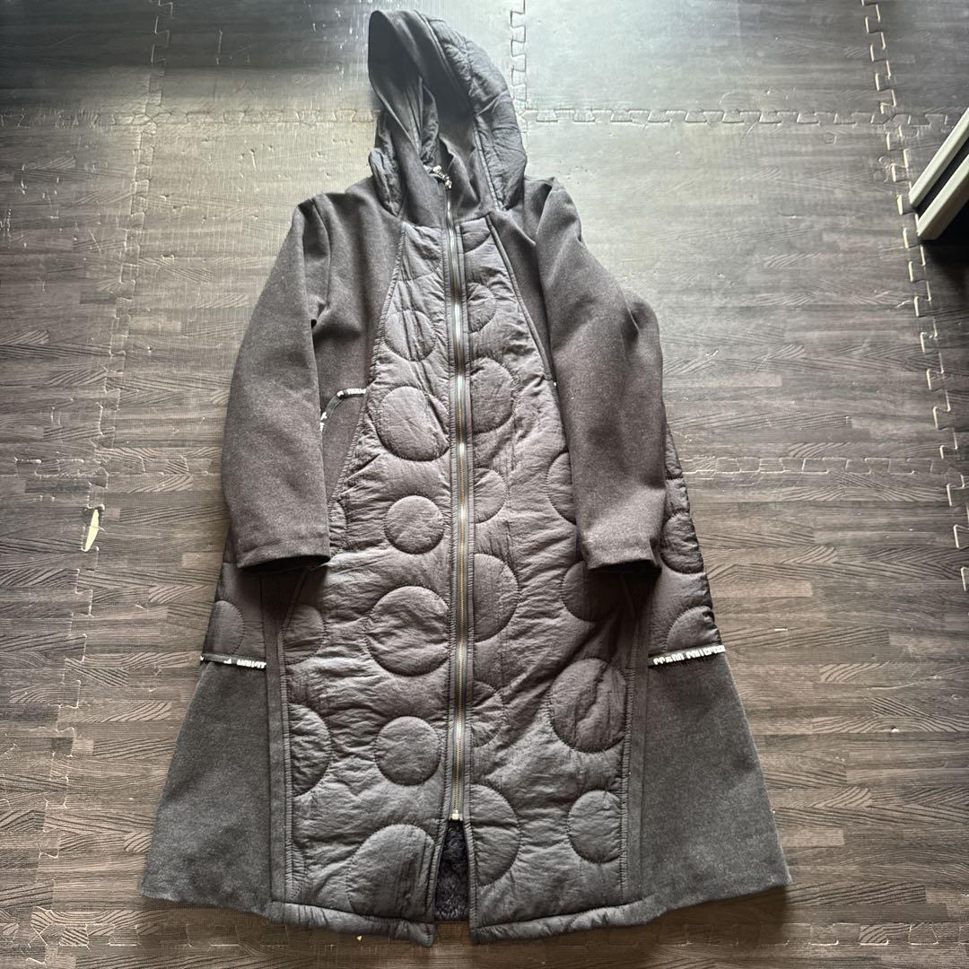 【Long-Term Storage, Unused】TRUBE Long Coat, Black, Fur Lining