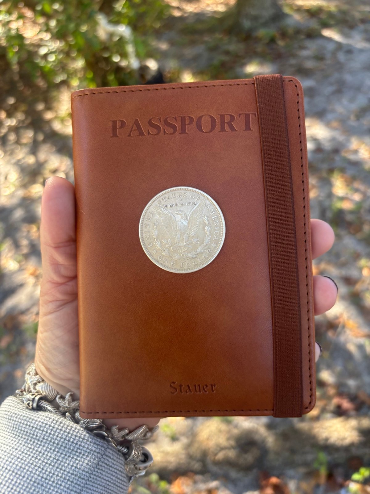 Stauer Morgan coin passport holder