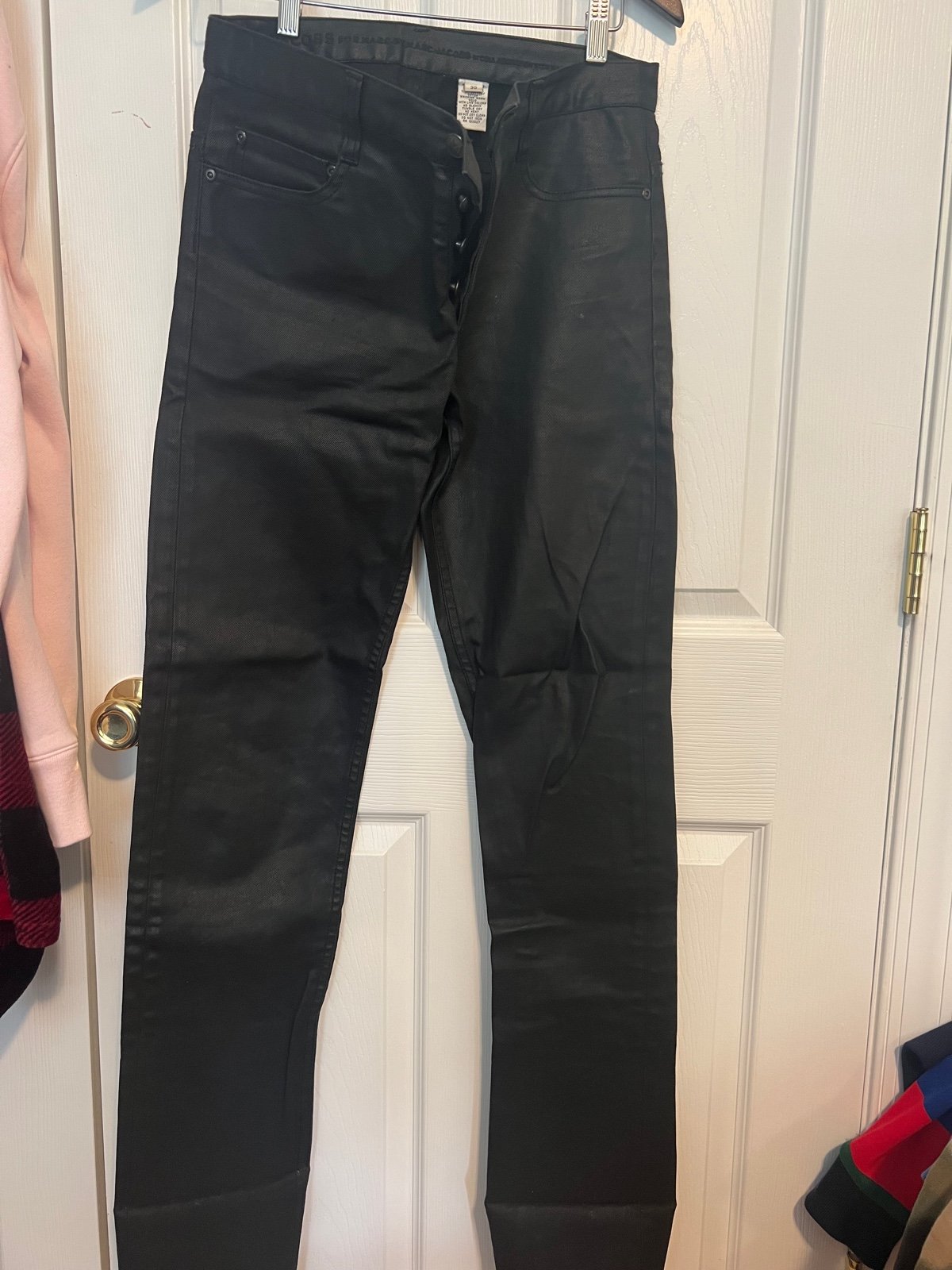 Men’s Faux Leather Jeans Marc Jacobs Size 30