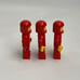 Vintage Lego Red Minifigs Figures Replacement Parts Pieces Lot of 3