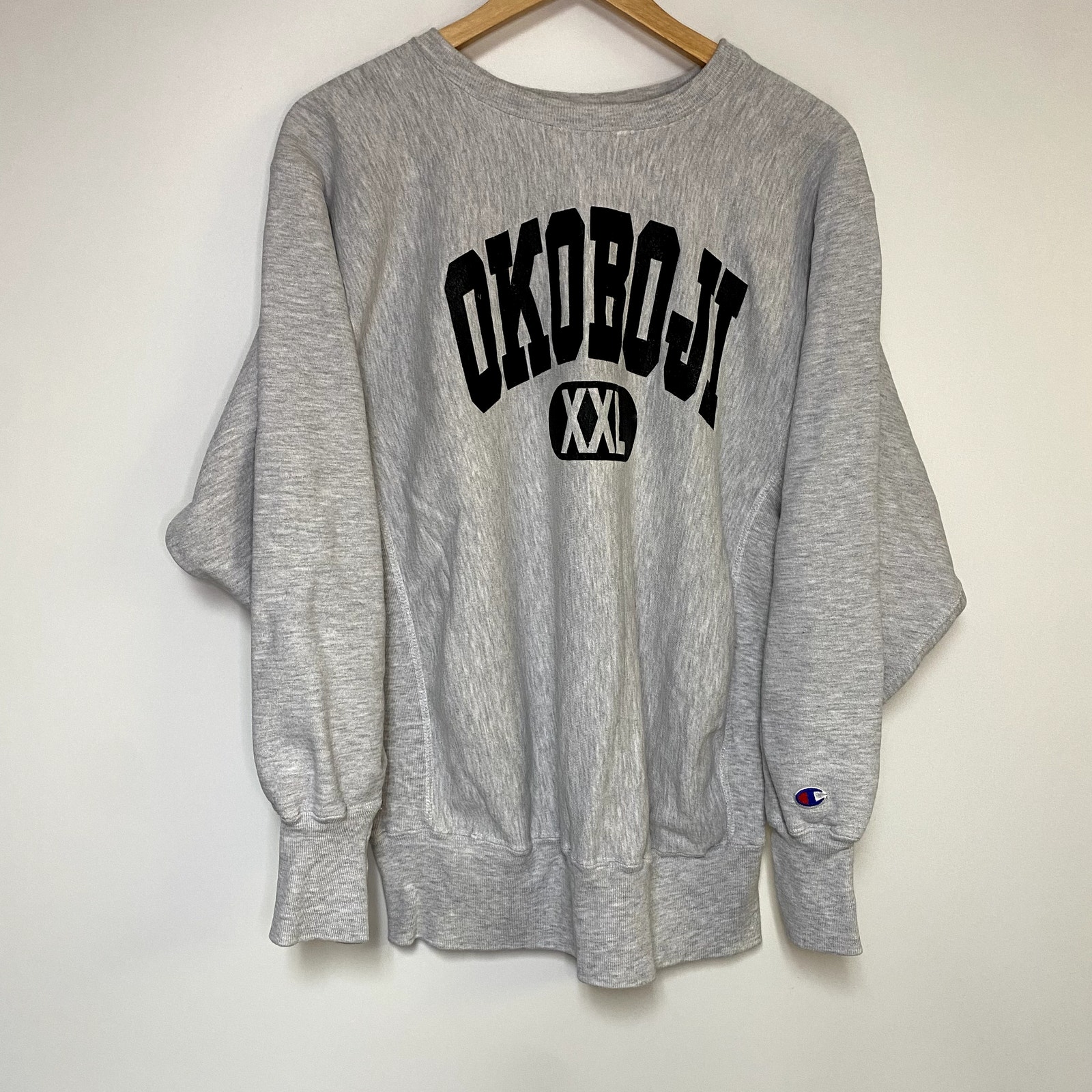 期間限定特別価格 Vintage Champion Reverse Weave Sweatshirt Lake Okoboji 90s トップス