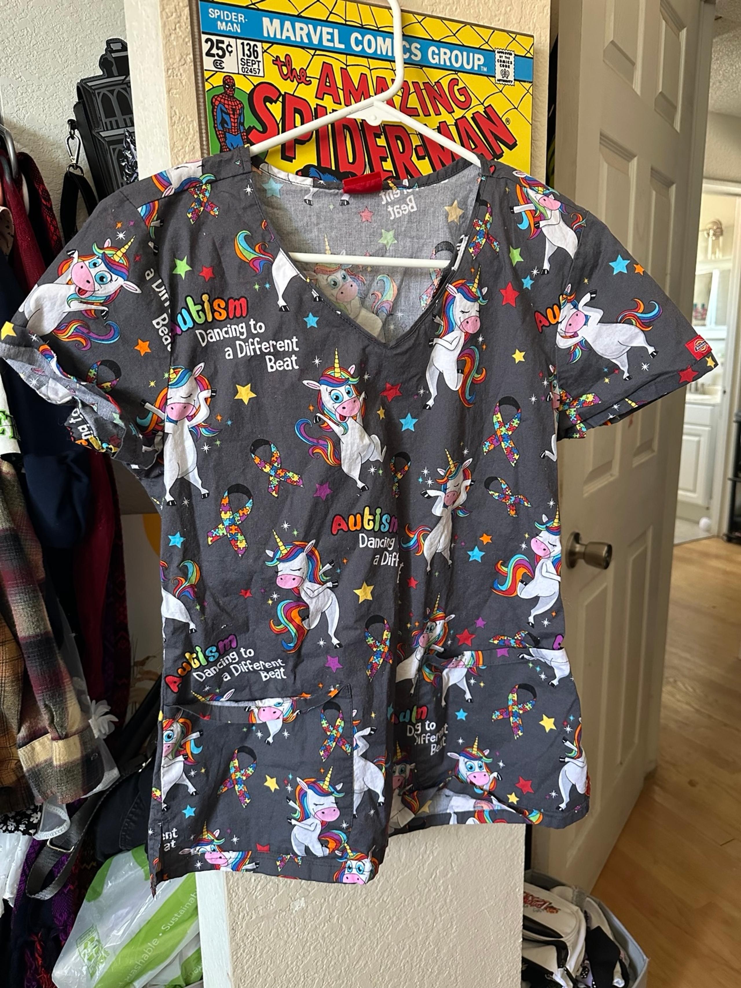 Dickies Women’s Scrub Top - Autism Awareness