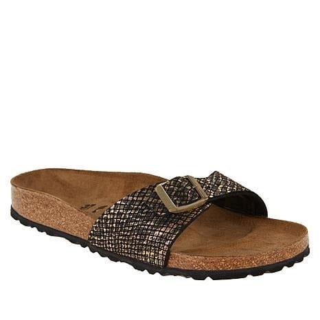 New Birkenstock Madrid Sandal Black/Gold 37/6.5