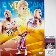 WWE American Nightmare Cody Rhodes Signed 11x14 Photo D Autograph JSA COA