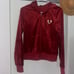 true religion classic velour zip hoodie red dahlia