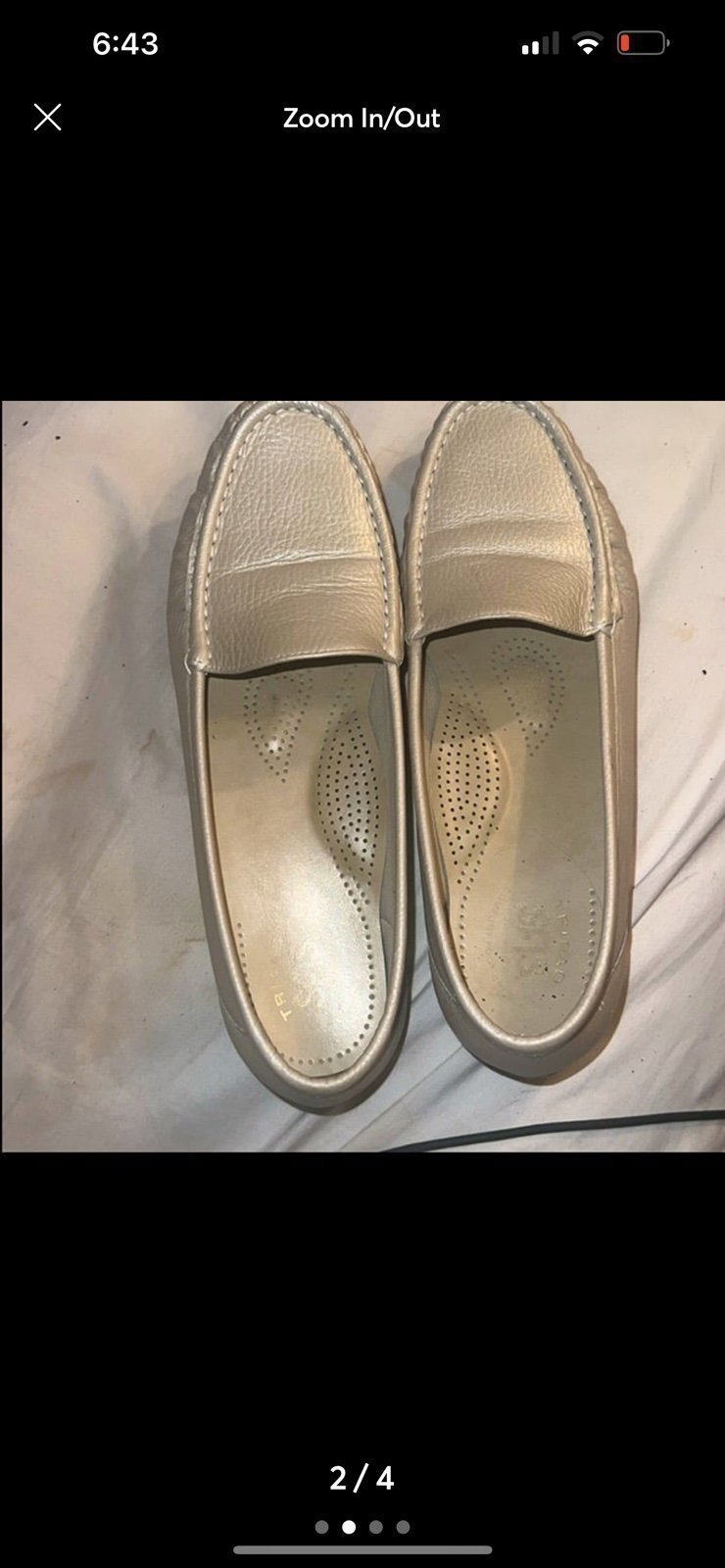 SAS Simplify Pearl Bone Slip on Loafers,Women’s size 10M