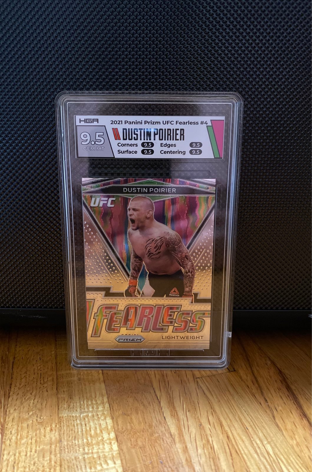 Dustin Poirier Panini Prizm FEARLESS Insert 9.5 Gem Mint