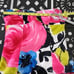 Trina Turk Pink Blue Floral Halter Bustier Top Women's 0