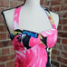 Trina Turk Pink Blue Floral Halter Bustier Top Women's 0
