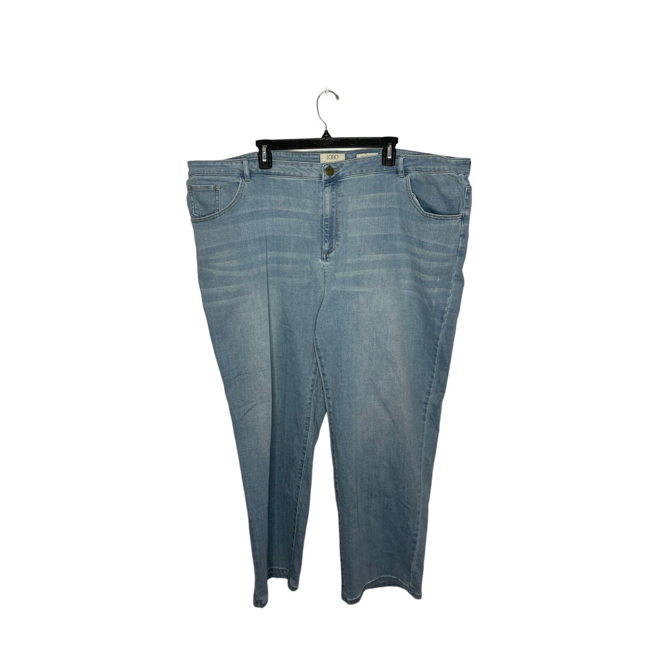 logo by lori goldstein boyfriend jeans 26W plus size denim jeans