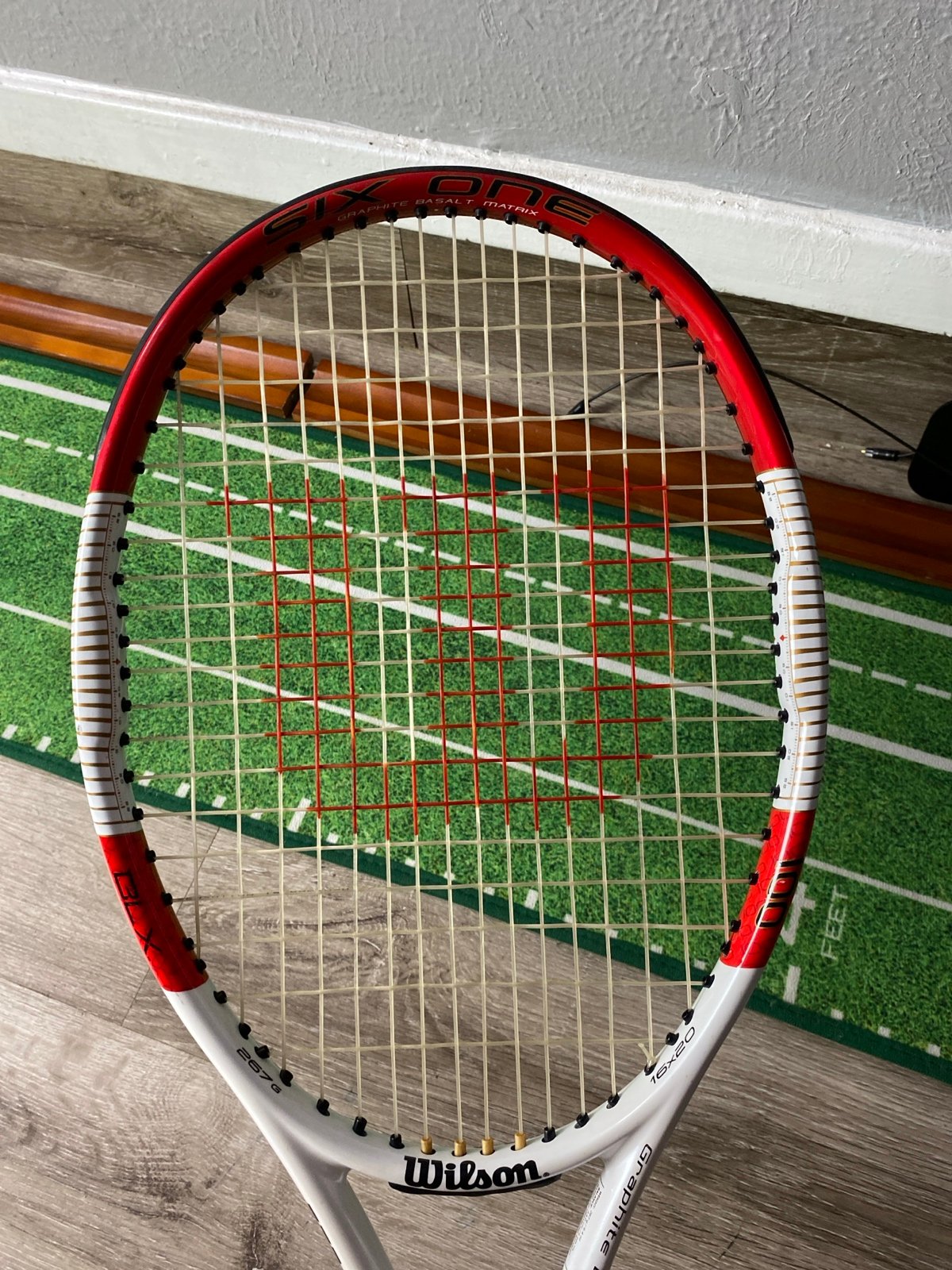 WILSON BLX SIX.ONE 100 TEAM 16X20 9.4oz BASALT MATRIX TENNIS RACQUET 4 3/8