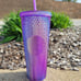 Starbucks- Purple Oil Slick Studded Tumbler