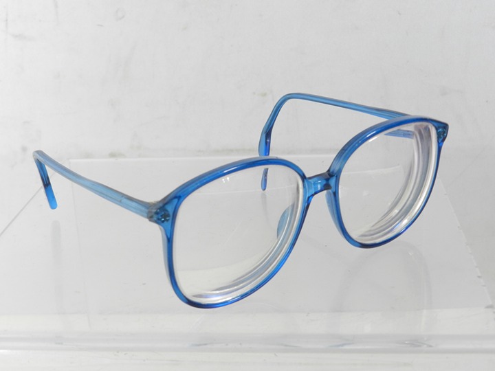OWP Fashion Group W. Germany Oversize Blue Frame Women's Eyeglasses 2330 56