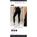 New Medium Fabletics Black Define PowerHold High Waist Leggings Athletic Casual