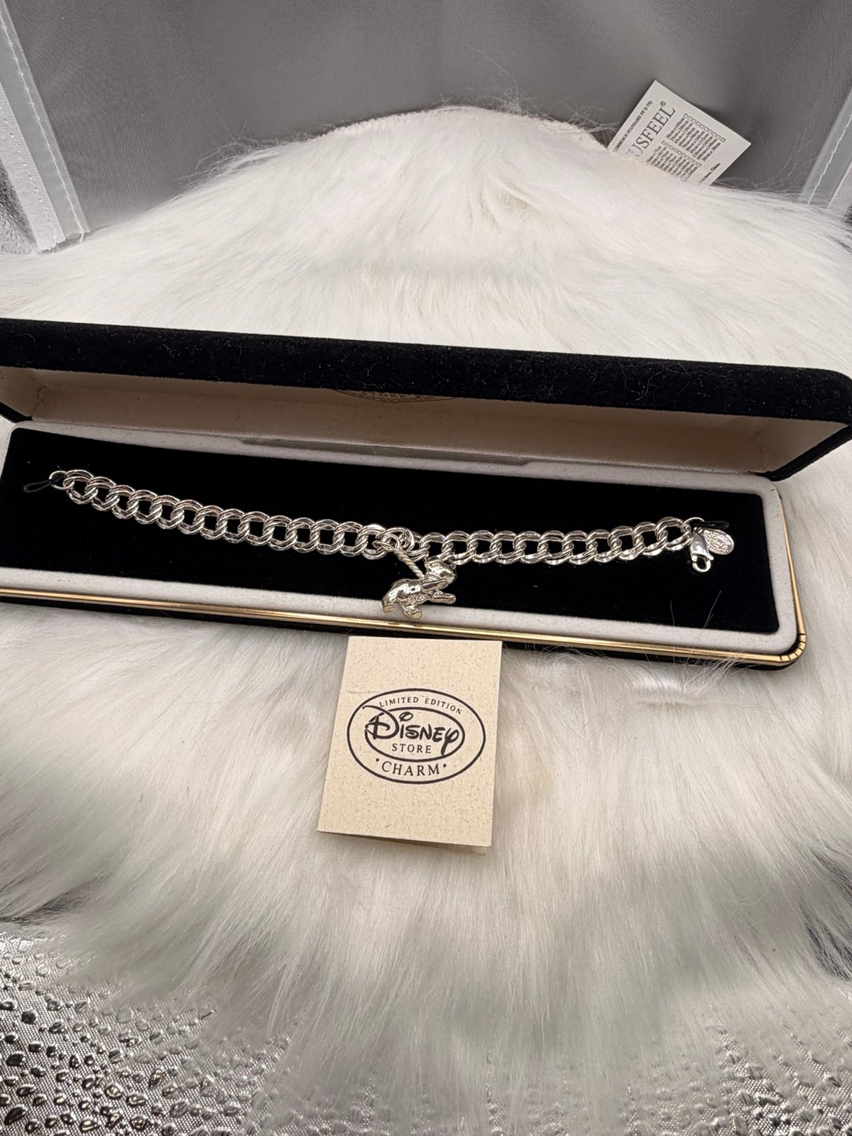 925 Sterling Silver Vintage Disney Collection Bracelet 7.5”. Firm Price