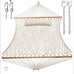 Y- STOP 13 FT Double Hammock with Pillow, Traditional Rope Hammock with Free Cha