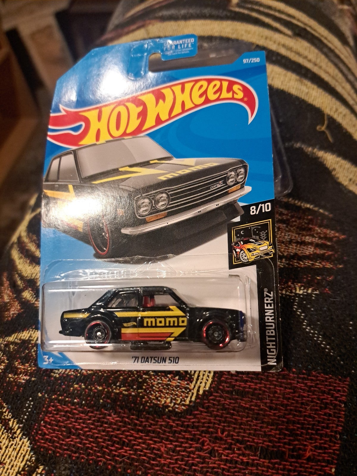 Hot Wheels KMART **ERROR**Exclusive '71 DATSUN 510 Black MOMO